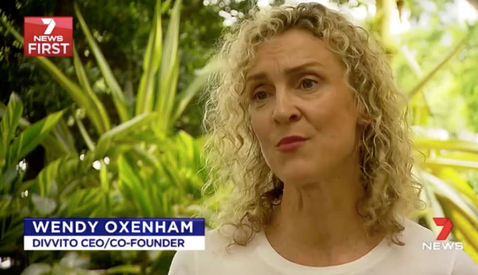 Wendy Oxenham created the app after going through a separation herself. Source: 7 News