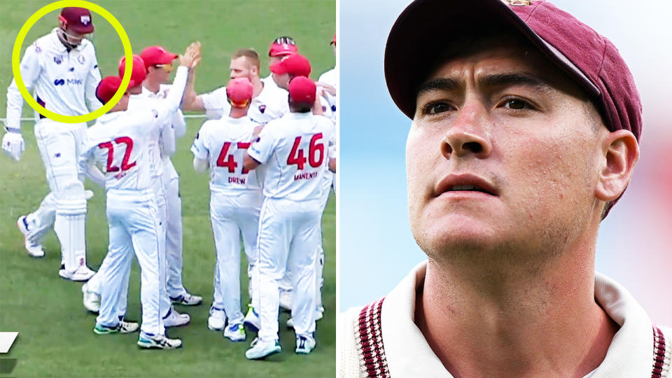 Matt Renshaw, pictured here in the Sheffield Shield. 