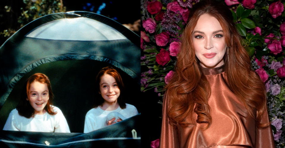 Lindsay Lohan played the dual roles of Annie and Hallie in the 1998 film "The Parent Trap."