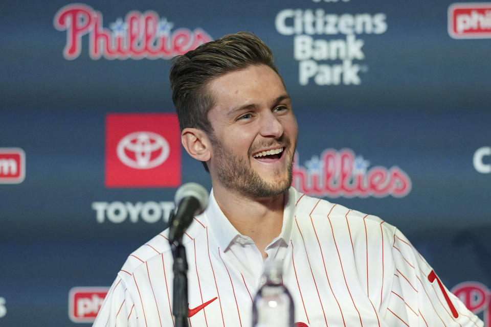 Trea Turner #7 de los Filis de Filadelfia es una estrella de fantasía