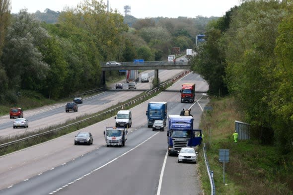 Man dragged along motorway by van thief