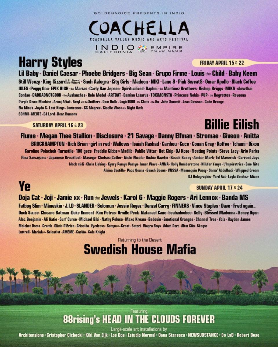 Coachella 2022 poster (Coachella.com)