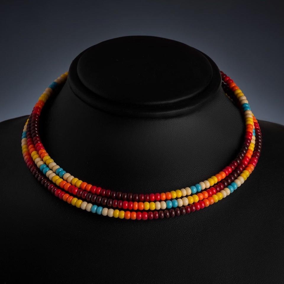 photo of colorful necklace by plain to sea jewelry