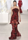 Giambatista Valli AW13 Couture: Red was a prominent theme on this particular runway.