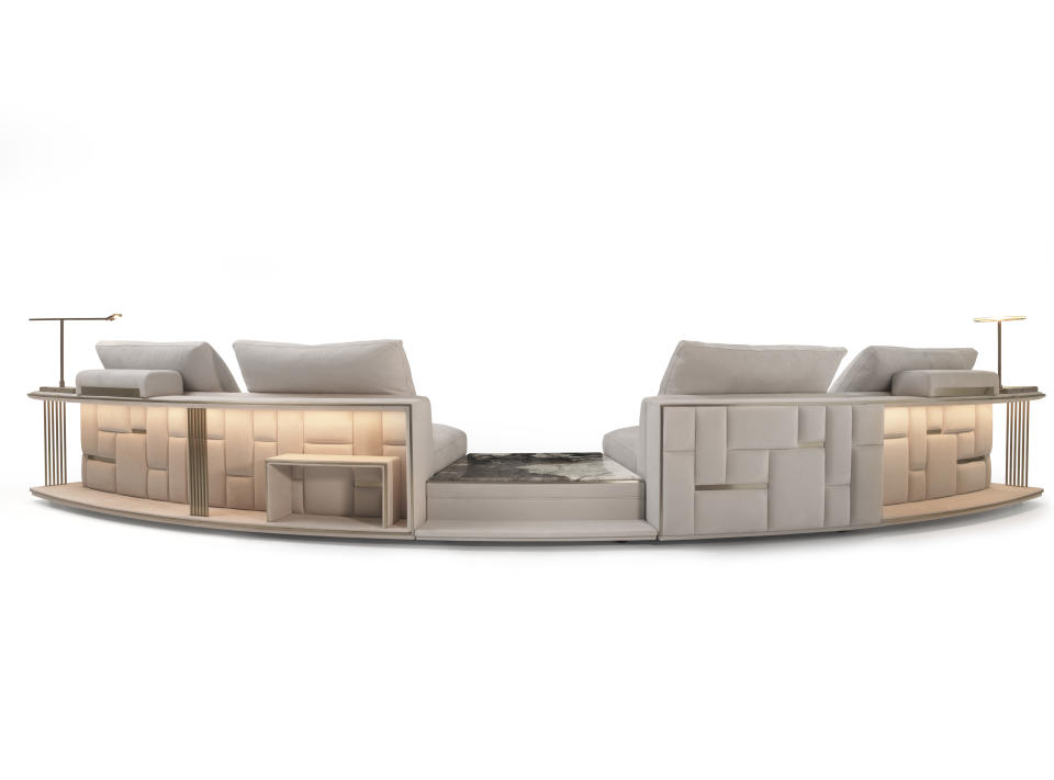  The Babylon Rack Circle sofa by Alessandro La Spada