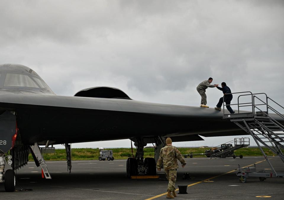 B-2 stealth bomber at Keflavik Iceland