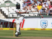 Cricket - South Africa vs Australia - Third Test - Newlands, Cape Town, South Africa - March 22, 2018 South Africa's Hashim Amla in action REUTERS/Mike Hutchings
