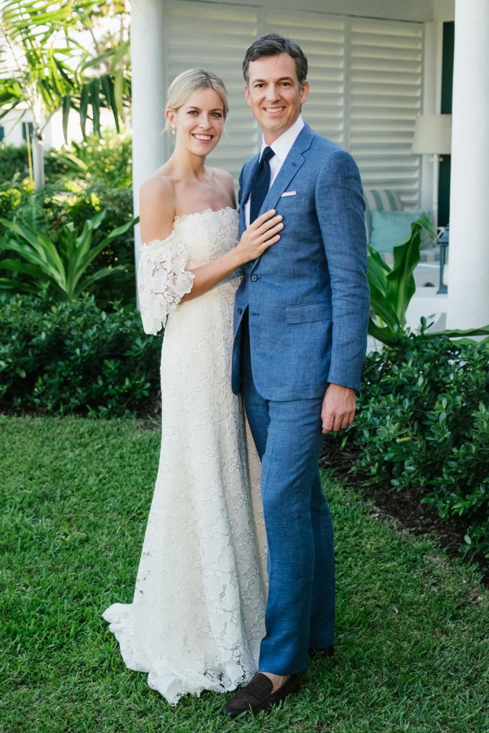 My Carolina Herrera wedding dress made me feel comfortable and effortless, which was much harder to find than I expected!