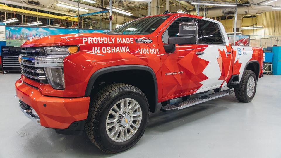 Over 4,200 GM Employees Are Striking Canadian Silverado and Engine Plants photo