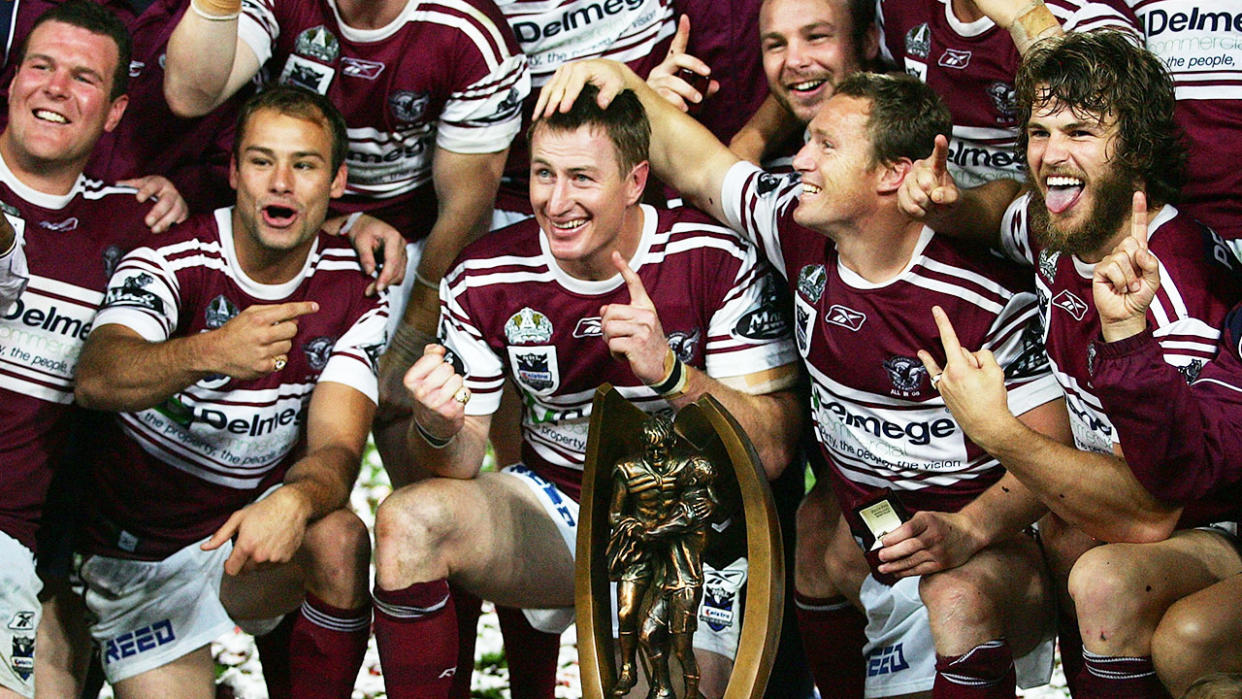 Manly's 40-0 win over Melbourne in 2008 is the biggest grand final margin in Australian first grade rugby league history. Pic: Getty