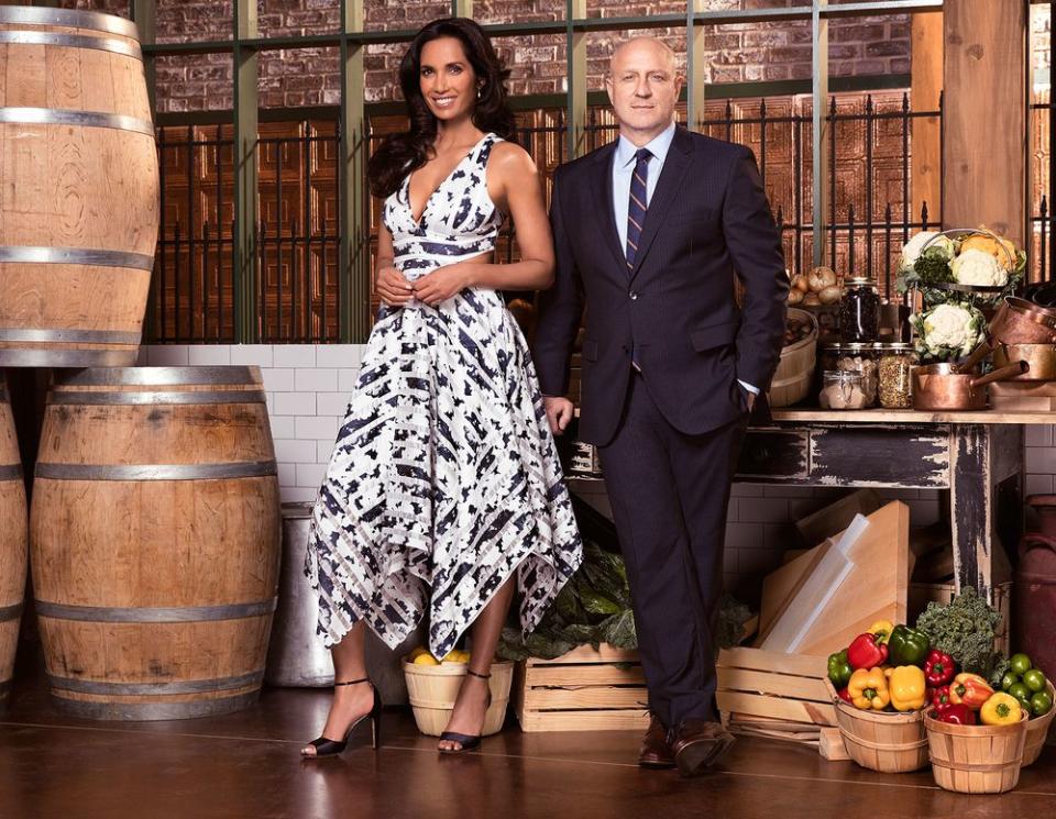 Padma Lakshmi and Tom Colicchio | Tommy Garcia/Bravo/NBCU Photo Bank/Getty