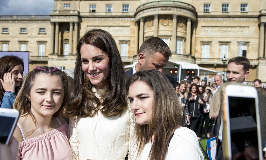 All the pictures from Prince William, Kate and Prince Harry's Buckingham Palace tea party