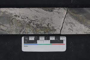 DEM23-01 - Typical Massive Sulphide Vein with Gold, Cobalt