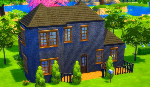 First floor front view of the Smith family home - in my Sims