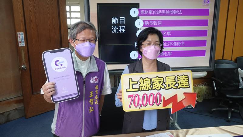 彰化校園e指通APP用戶抽獎　逾8成家長下載使用