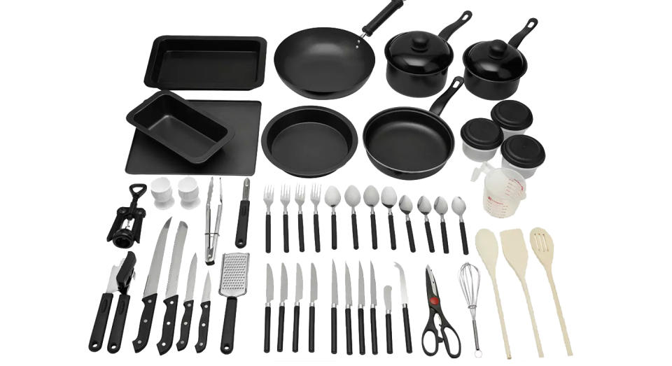 50 Piece Non Stick Kitchen Starter Set 