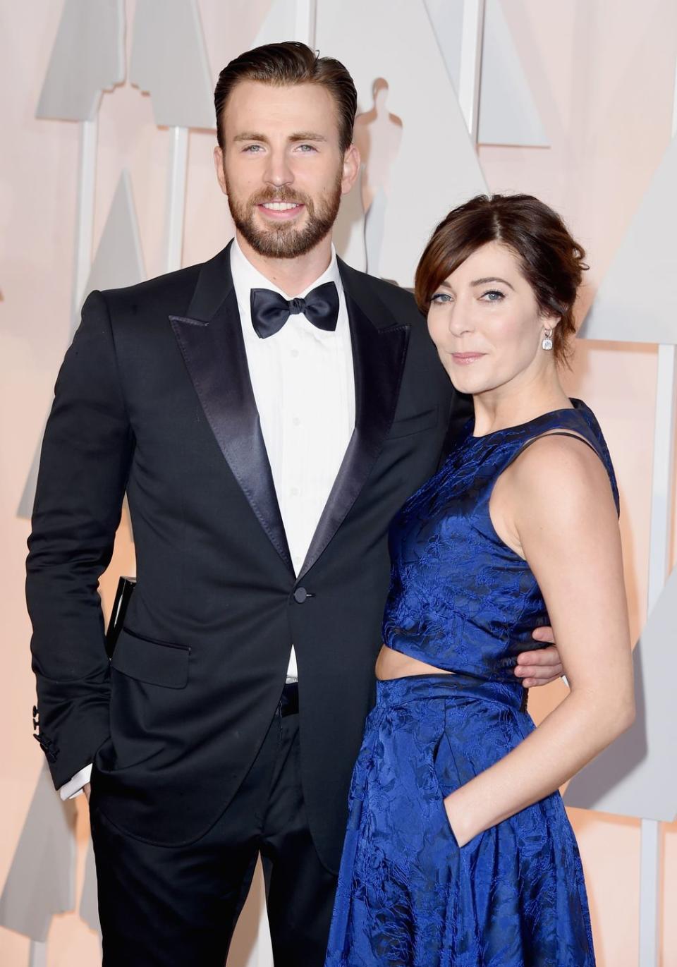 Chris Evans and Tara Testa