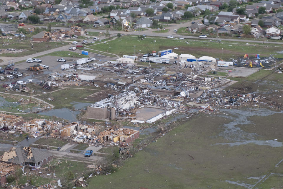 Aerial photos of tornado destruction in Moore, Okla.