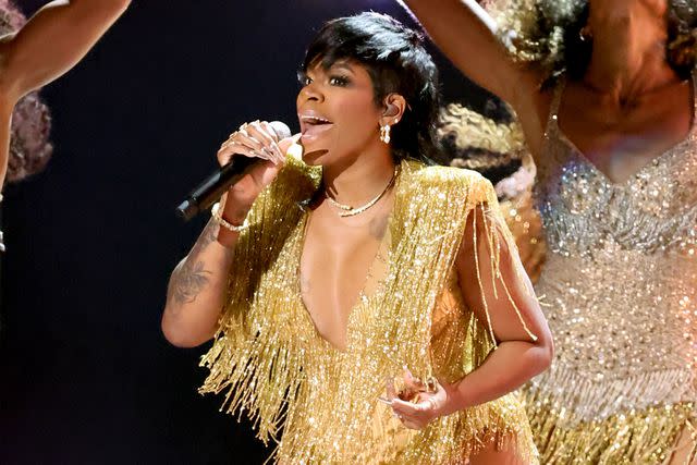 <p>Amy Sussman/Getty Images</p> Fantasia Barrino at the 2024 Grammys.