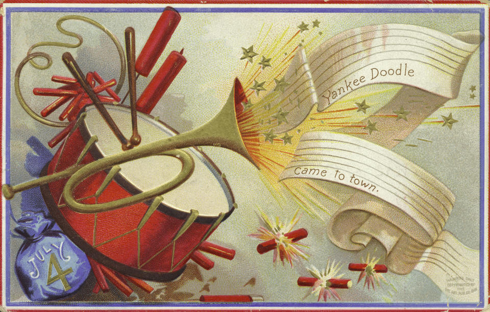 Vintage postcards celebrate the Fourth of July