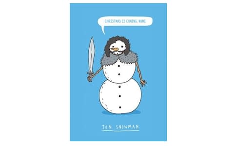 Funky Pigeon Jon Snowman Personalised Christmas Card