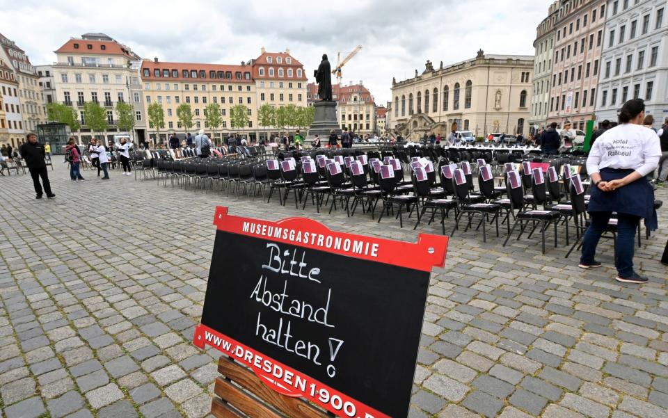 There are calls for restaurants in Germany to be allowed to reopen - Matthias Rietschel/Reuters