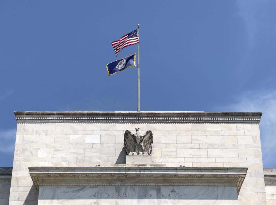 The Federal Reserve building pictured in Washington, DC on August 6, 2021. (Photo by Daniel SLIM / AFP) (Photo by DANIEL SLIM/AFP via Getty Images)