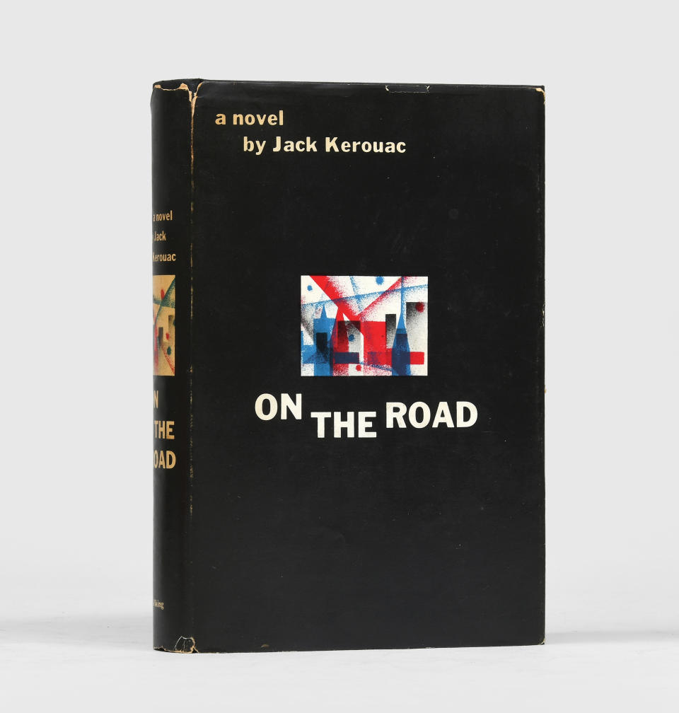 A first edition of Jack Kerouac’s “On the Road” from the private collection of Kim Jones. - Credit: Courtesy of Dior/Copyright Peter Harrington