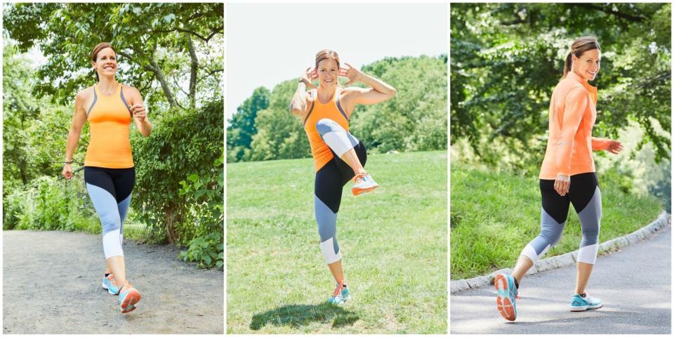 <p>Take advantage of the fall weather with three routines that trim, tone, and blast calories from Jenna Wolfe, author of <em><a rel="nofollow noopener" href="https://www.amazon.com/Thinner-30-Small-Changes-Weight/dp/145553398X" target="_blank" data-ylk="slk:Thinner In 30;elm:context_link;itc:0;sec:content-canvas" class="link ">Thinner In 30</a></em>.</p>