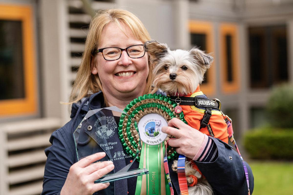 SNP MSP Marie McNair's biewer terrier Heidi was crowned Dog of the Year <i>(Image: PA)</i>
