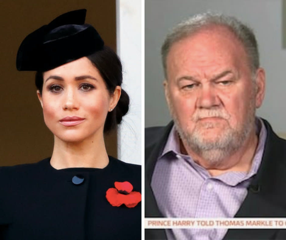 Meghan Markle and her father, Thomas, who lives in Mexico.&nbsp; (Photo: )