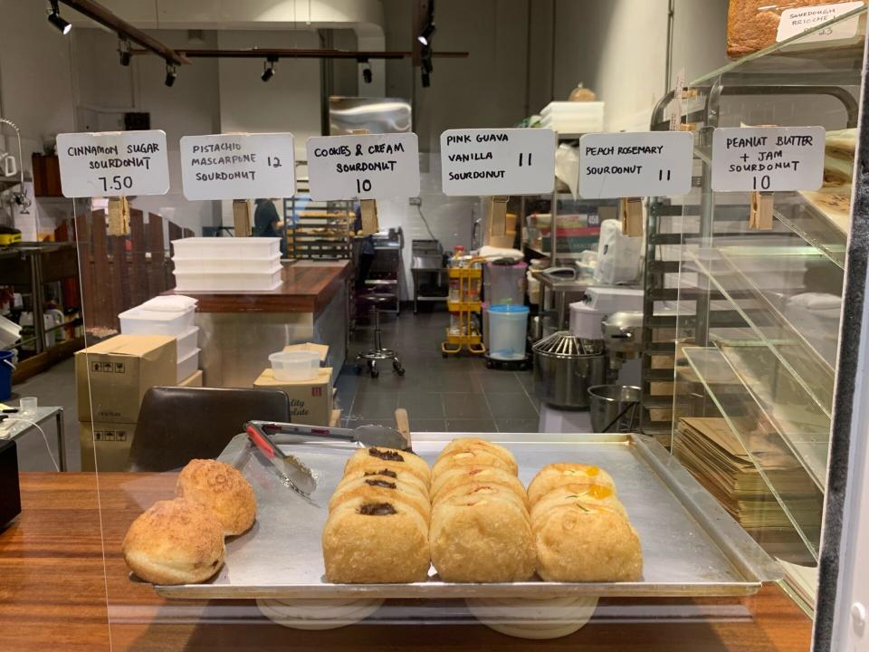 Basket Break Bakehouse - Doughnut display