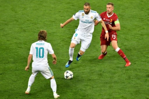 Luka Modric and Jordan Henderson meet again just over six weeks on from the Champions League final