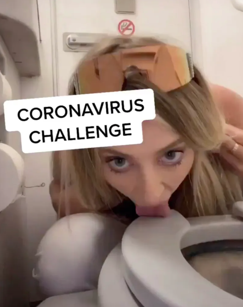 Ava Louise became notorious on TikTok after filming herself licking a toilet seat as part of an alleged coronavirus challenge.