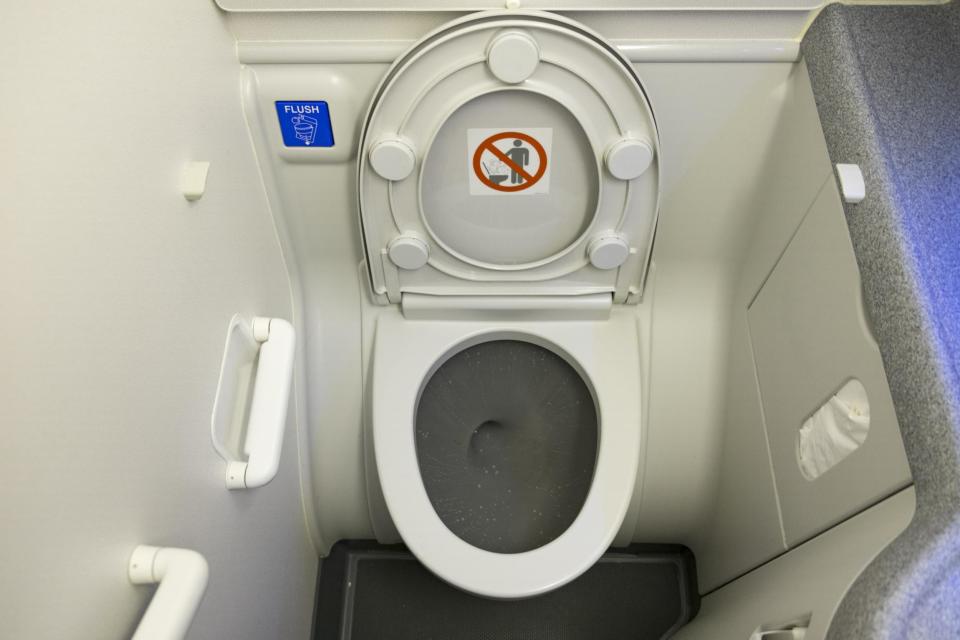 Ryanair passenger who discovered filthy cabin toilet during flight told by crew it 'wasn't their problem'