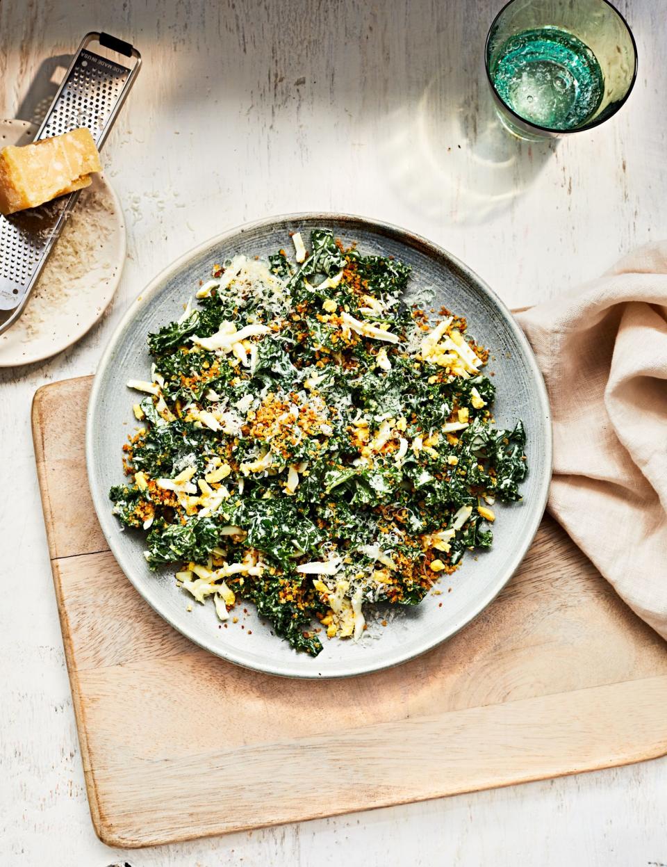 Chopped Kale Salad with Toasted Breadcrumbs