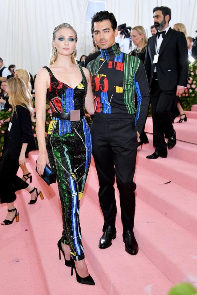 2022 Met Gala: Sophie Turner and Joe Jonas Coordinate Their Looks