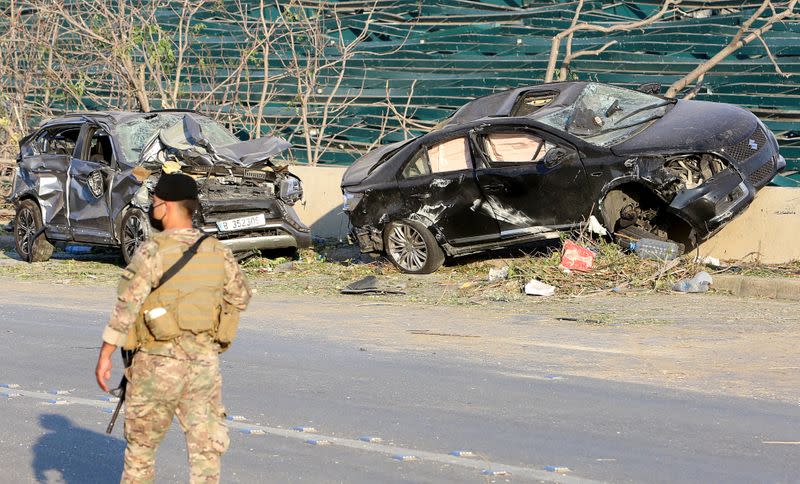 Aftermath of Tuesday's blast in Beirut's port area