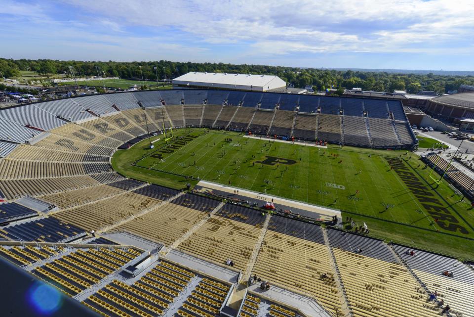 Sep 26, 2015; West Lafayette, IN, USA; A general view before the game between the Purdue Boilermakers and the Bowling Green Falcons at Ross Ade Stadium. Mandatory Credit: Marc Lebryk-USA TODAY Sports