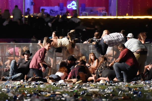 <p>The Route 91 Harvest country music festival shooting left 58 dead on October 1, 2017 in Las Vegas, Nevada</p>Getty Images