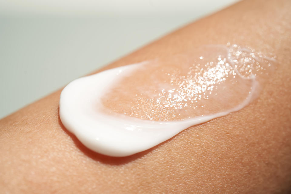 retinol cream on body