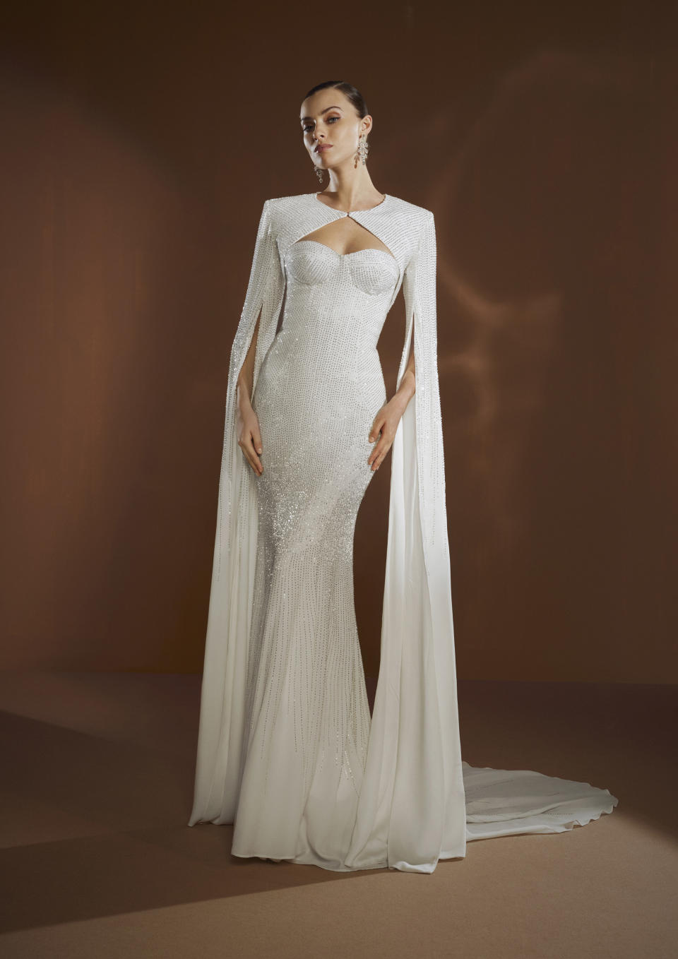 A look from the first Elisabetta Franchi collection with Pronovias.
