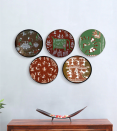 These 10-inch, ceramic, hand-painted <a href="https://fave.co/2Dx1hbZ" rel="noopener" target="_blank" data-ylk="slk:Tribal Art wall plates by Crafted India;elm:context_link;itc:0;sec:content-canvas" class="link "><strong>Tribal Art wall plates by Crafted India</strong></a> is a contemporary take on Maharashtra’s famous Warli folk art. <em>Rs.17,199 (set of five) on offer. </em><a href="https://fave.co/2Dx1hbZ" rel="noopener" target="_blank" data-ylk="slk:Flash sale!;elm:context_link;itc:0;sec:content-canvas" class="link "><strong>Flash sale!</strong></a>