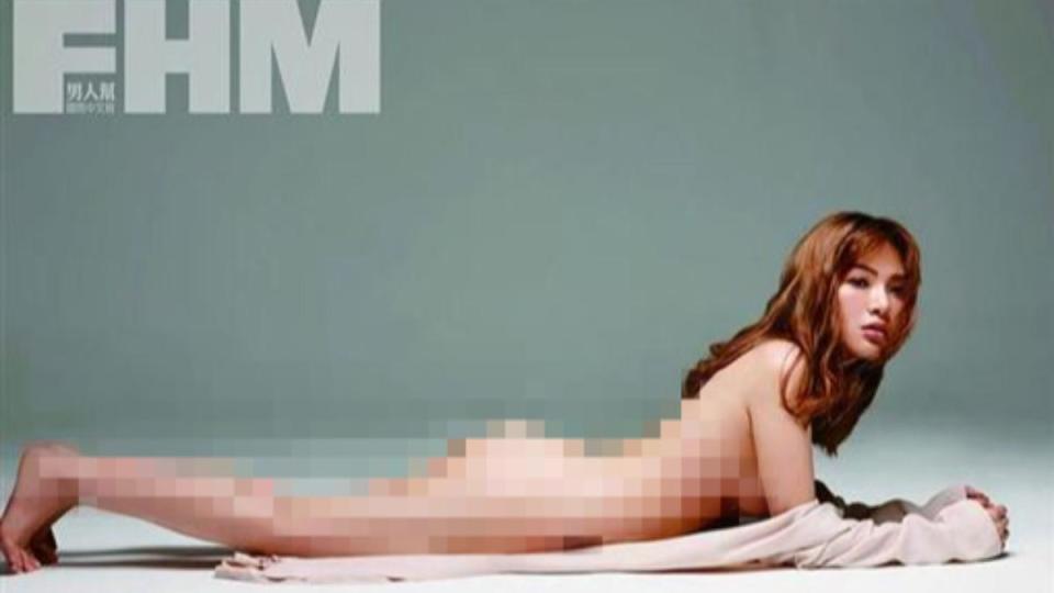 陳沂曾登上性感雜誌《FHM男人幫》全裸入鏡。（資料照／FHM男人幫）