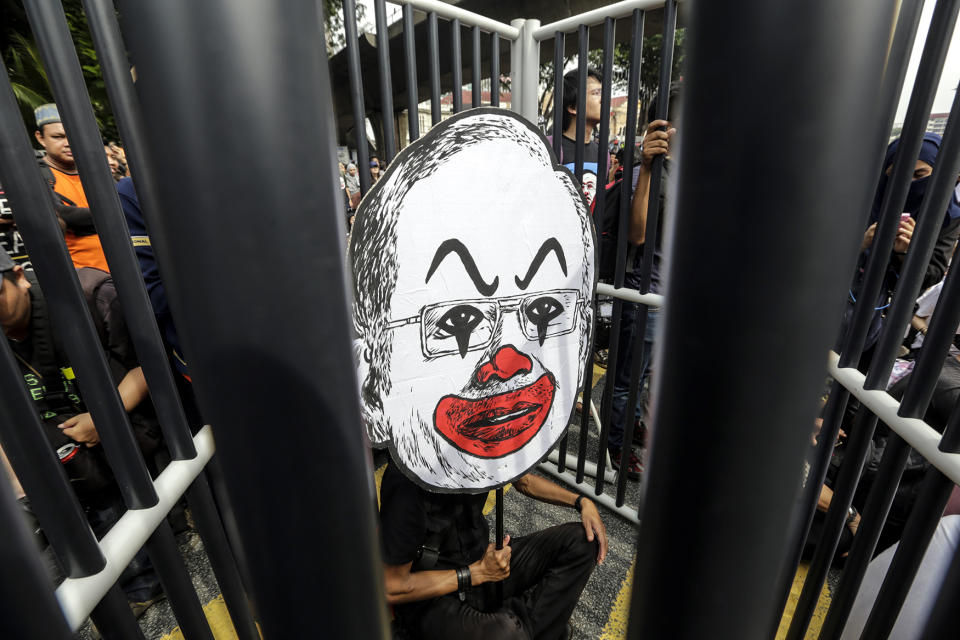 Arrest Malaysian Official 1 (MO1) protest in Malaysia