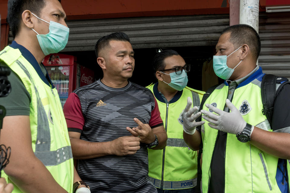 PHOTOS: Malaysian police enforce lockdown in Klang area