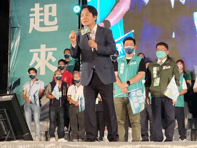 蔡其昌代表民進黨參選台中市長期間，賴清德副總統多次「情義相挺」，專程到台中市為蔡其昌助講站台。（檔案照片／陳世宗攝）