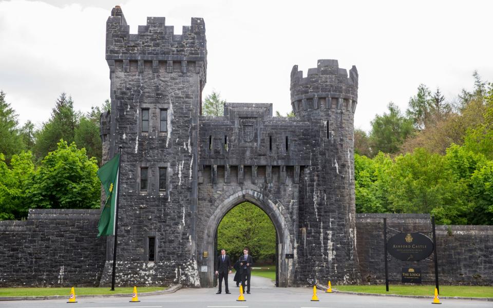 Ashford Castle in Co Mayo, where Golf star Rory McIlroy is to marry Erica Stoll. - Credit: PA Wire