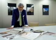 Japanese architect Paul Noritaka Tange gives an interview in Tokyo