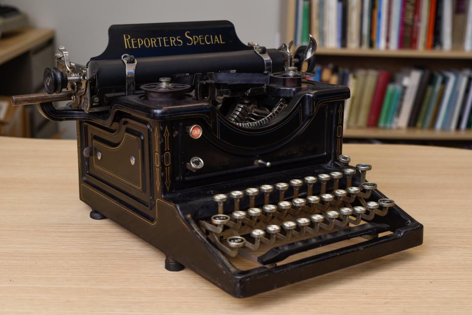 A rare "Reporter's Special" typewriter in Richard Polt's collection was likely made in the 1910s.